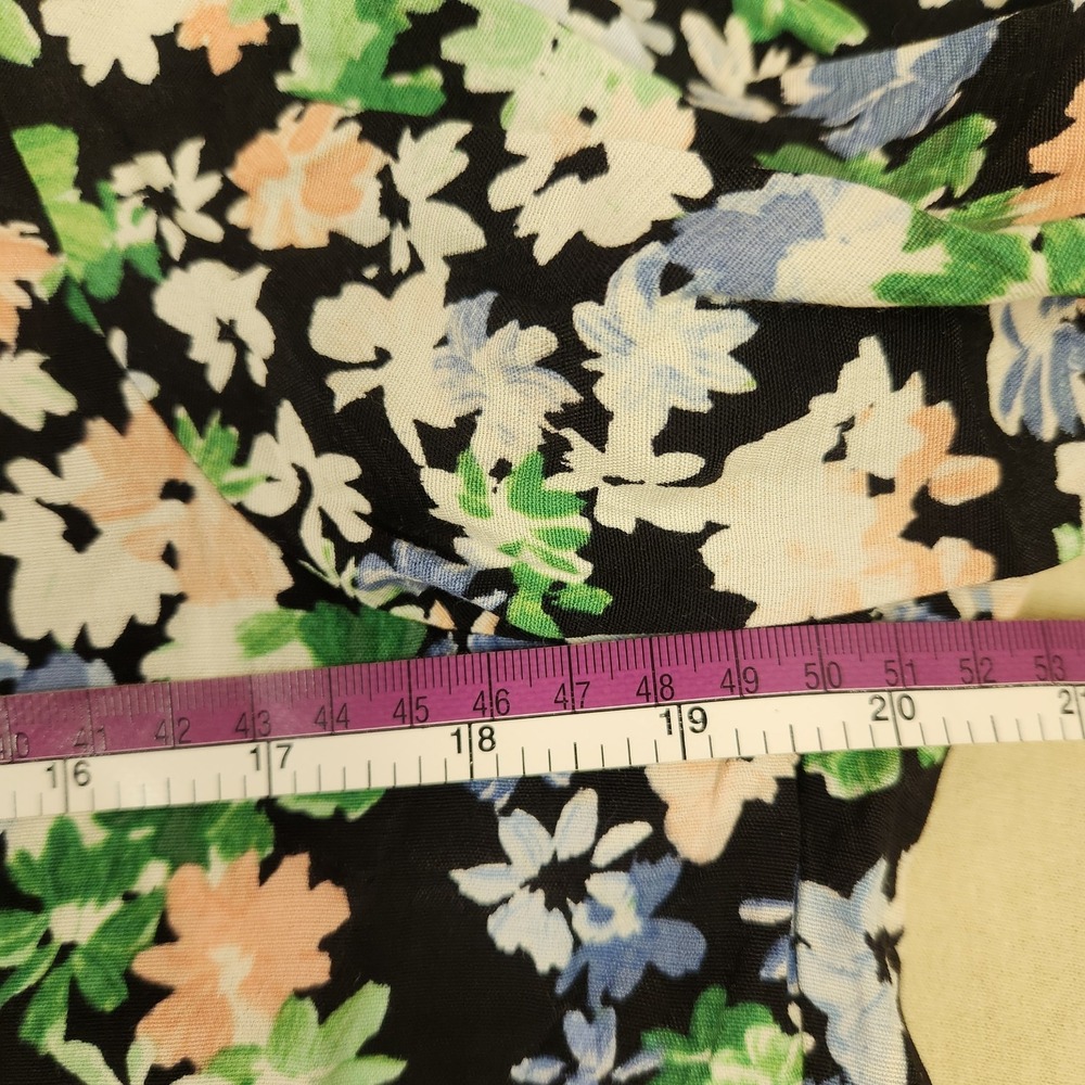 H&M Dress Womens M‎ Multicolour Floral Round Neck Long Sleeve Maxi Relaxed Fit - Picture 7 of 8